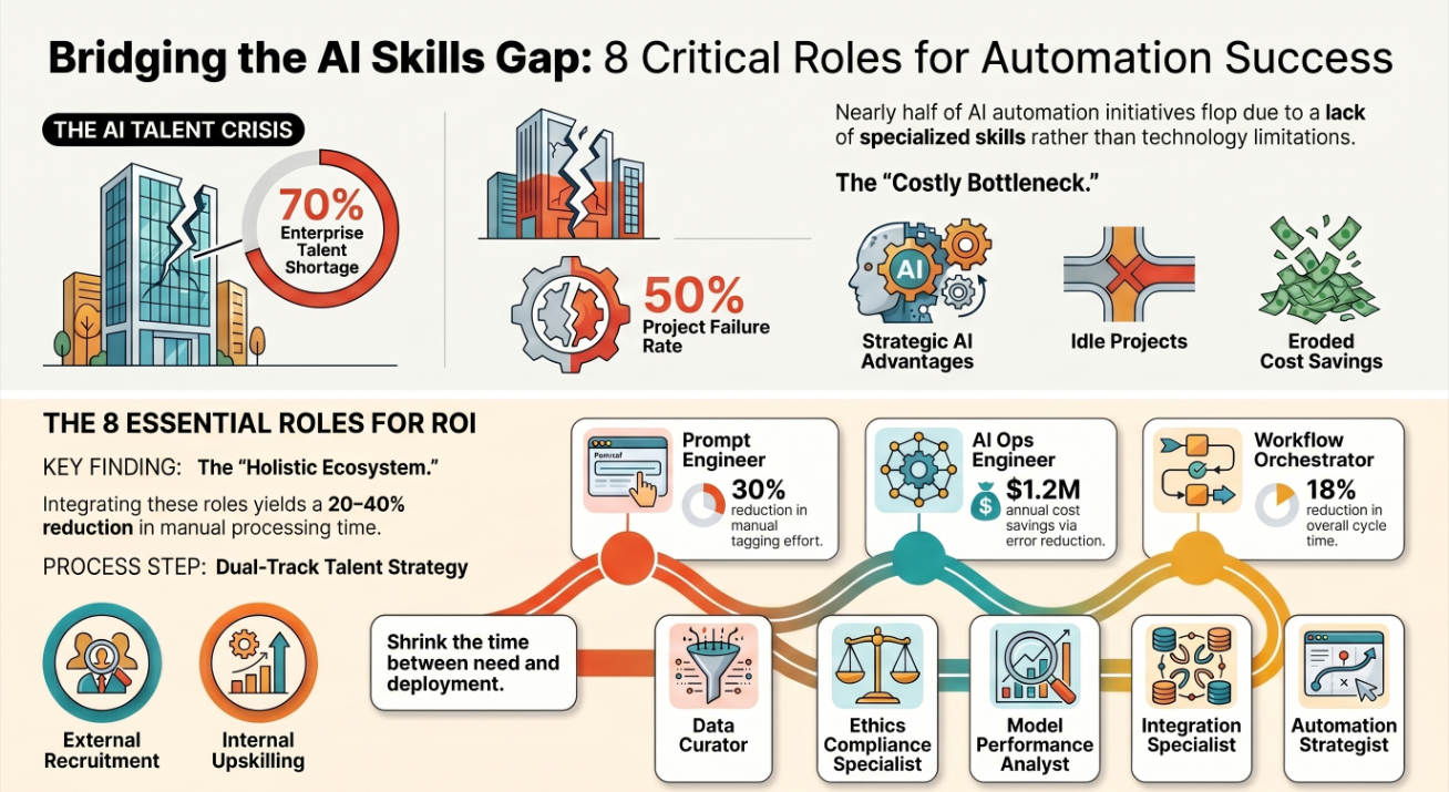 The AI Workflow Automation Skills Gap: 8 Roles You Need to Hire For